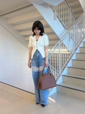 「IACUCCI（イアクッチ）のアイテム」を使った、karinさん（レディース・158cm）の夏コーディネート