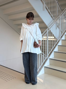「IACUCCI（イアクッチ）のアイテム」を使った、karinさん（レディース・158cm）の秋コーディネート