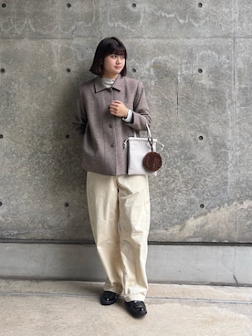 「アイテム（その他小物）」を使った、karinさん（レディース・158cm）の秋コーディネート