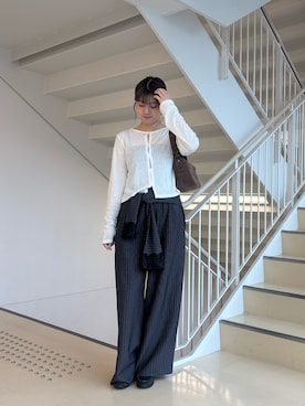 「IACUCCI（イアクッチ）のアイテム」を使った、karinさん（レディース・158cm）の秋コーディネート