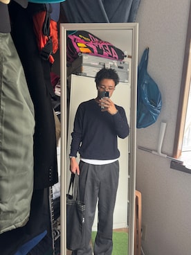 「gentle monster（ジェントルモンスター）のアイテム（メガネ）」を使った、renfashionoldさん（メンズ・166cm）の秋コーディネート