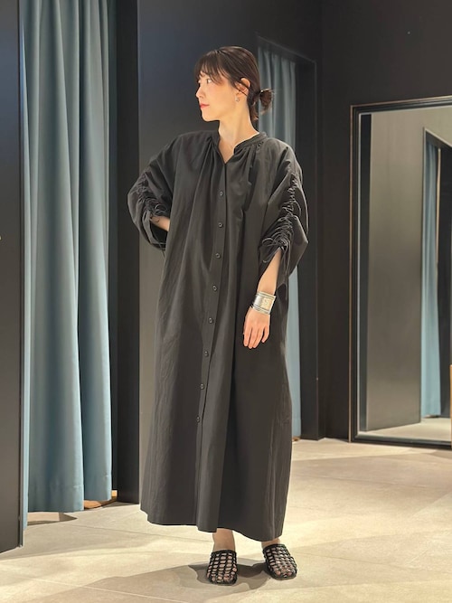 【美品】  Curensology / カレンソロジー | 2025AW | ニット ベロア チュニック ワンピース | F | ブラック | レディース Curensology - 【美品】 Curensology / カレンソロジー | 2025AW