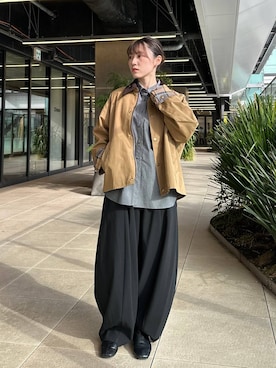 「旅行」｜miyaさん（レディース・162cm）の冬コーディネート