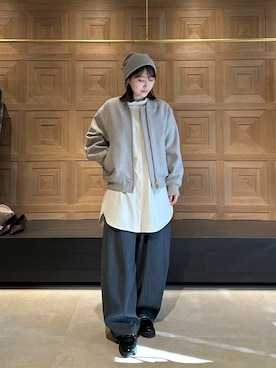 「旅行」｜miyaさん（レディース・162cm）の冬コーディネート