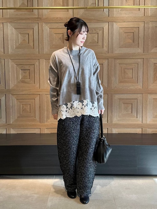 Curensology(カレンソロジー)/ハイゲージレースニットプルオーバー