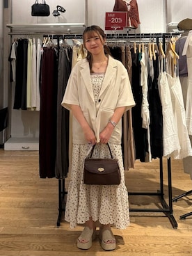 「アイテム（テーラードジャケット）」を使った、つっきー🌙さん（レディース・156cm・20代）の夏コーディネート