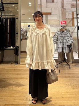 「アイテム（チョーカー）」を使った、つっきー🌙さん（レディース・156cm・20代）の秋コーディネート