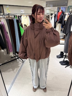 「アイテム（スウェットパンツ）」を使った、つっきー🌙さん（レディース・156cm・20代）の秋コーディネート