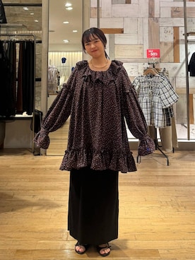 「アイテム（チョーカー）」を使った、つっきー🌙さん（レディース・156cm・20代）の秋コーディネート