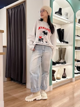 「アイテム（ブーツ）」を使った、NORIさん（レディース・161cm・30代）の冬コーディネート