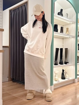 「アイテム（スリッポン）」を使った、NORIさん（レディース・161cm・30代）の冬コーディネート