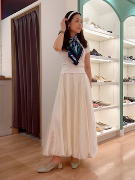 「アイテム（パンプス）」を使った、NORIさん（レディース・161cm・30代）の夏コーディネート