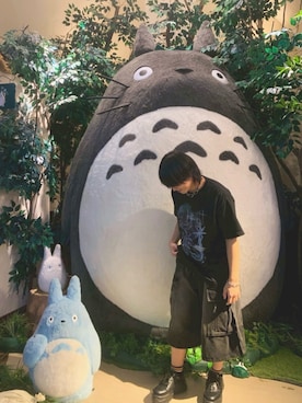 「黒」｜「アイテム（パンツ）」を使った、やまやまださん（メンズ・164cm）の秋コーディネート