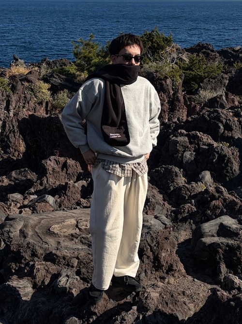 「THE BOLDMAN（ザ ボールドマン）のReverse Sweat Pants / リバーススウェットパンツ（スウェットパンツ）」を使った、ユダ さん（メンズ・168cm）の冬コーディネート