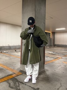 B3957■フリークスストア コットン M-65 モッズコート カーキ F 美品 freak's store フリークスストア M-65 モッズコート M