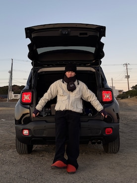 「アイテム（サンダル）」を使った、ユダ さん（メンズ・168cm）の冬コーディネート