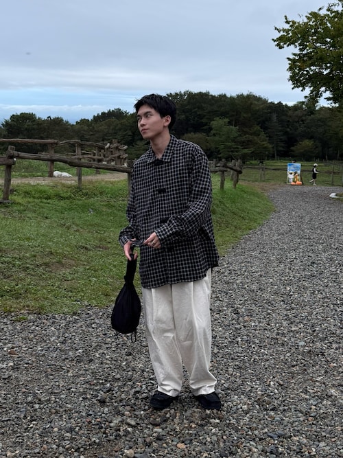「Kelen(ケレン)の「KELEN MENS / ケレン メンズ」BRETON(シャツ/ブラウス)」を使った、ユダ さん(メンズ・168cm)の秋コーディネート