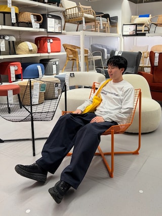 「HOKA（ホカ）のHOKA BONDI 8 ホカ ボンダイ 8 ランニング スニーカー（スニーカー）」を使った、ユダ さん（メンズ・168cm）の春コーディネート