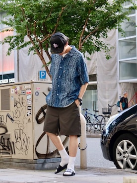 KEBOZ（ケボズ）の「OMBRE CHECK SHIRT（シャツ/ブラウス）」 - WEAR