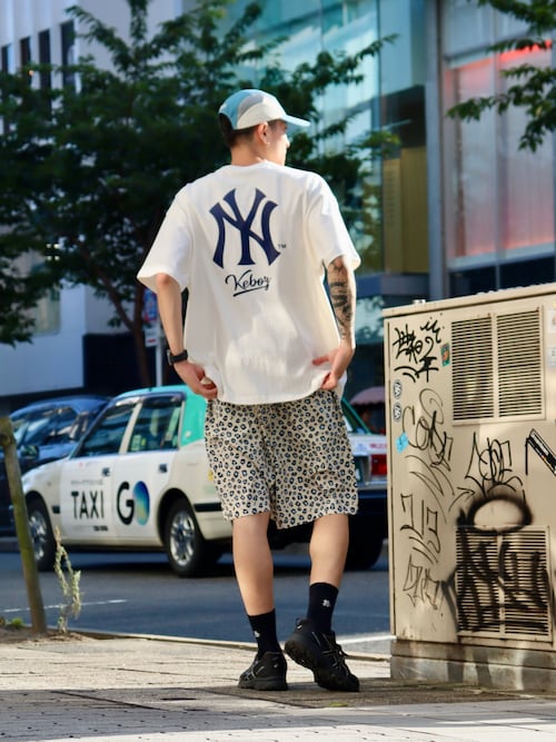 セール】KEBOZ × MLB NEW YORK YANKEES LOGO S/S TEE（Tシャツ