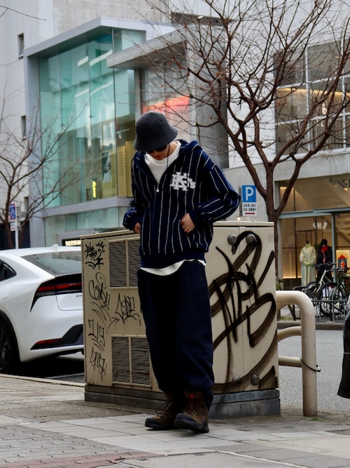 トップス KEBOZ STRIPE SWEAT FULL ZIP HOODIE STRIPE SWEAT FULL ZIP HOODIE
