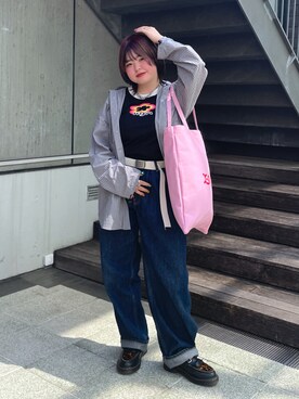 那須川梨々さん(レディース・152cm)の春コーディネート