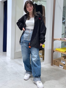 那須川梨々さん(レディース・152cm)の春コーディネート