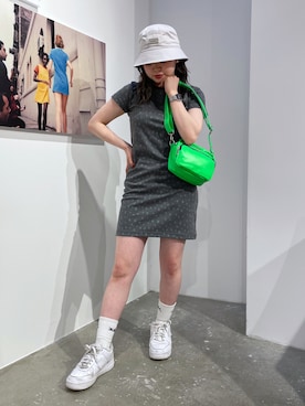 那須川梨々さん(レディース・152cm)の春コーディネート