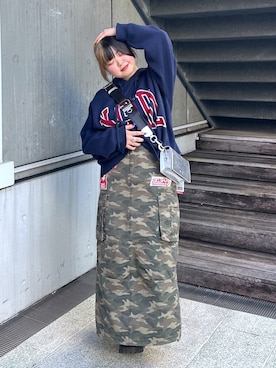 那須川梨々さん(レディース・152cm)の冬コーディネート
