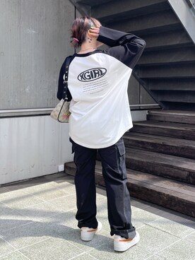 那須川梨々さん(レディース・152cm)の春コーディネート