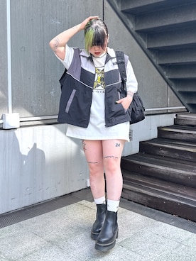 那須川梨々さん（レディース・152cm）の冬コーディネート