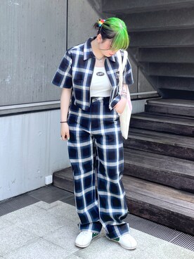 那須川梨々さん(レディース・152cm)の夏コーディネート