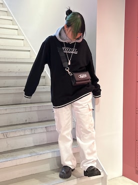 那須川梨々さん（レディース・152cm）の冬コーディネート