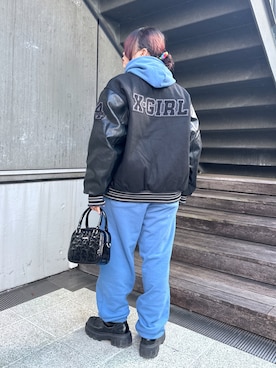 X-girlのスタジャンを使った人気ファッションコーディネート - WEAR