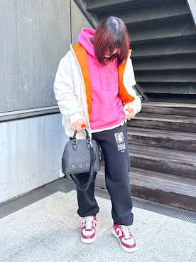 那須川梨々さん（レディース・152cm）の冬コーディネート