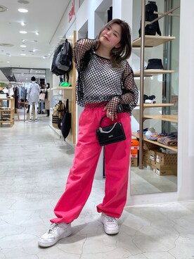 那須川梨々さん（レディース・152cm）の春コーディネート