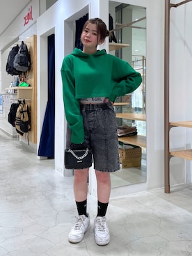 那須川梨々さん（レディース・152cm）の春コーディネート