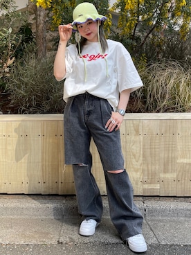 那須川梨々さん（レディース・152cm）の春コーディネート