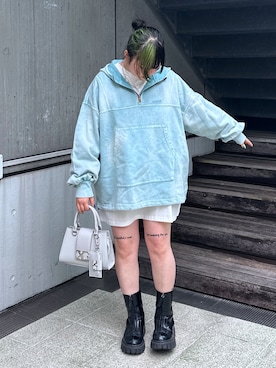 那須川梨々さん（レディース・152cm）の冬コーディネート