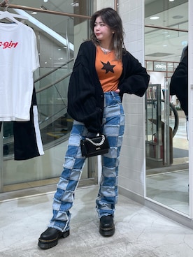 那須川梨々さん（レディース・152cm）の春コーディネート