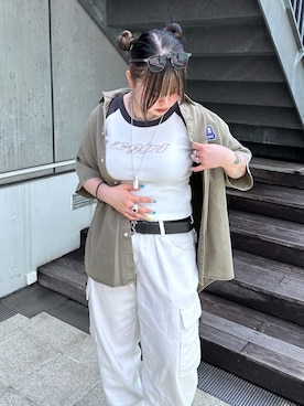 那須川梨々さん(レディース・152cm)の春コーディネート