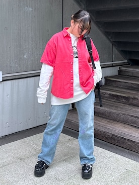 那須川梨々さん（レディース・152cm）の春コーディネート