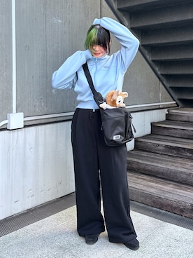 那須川梨々さん（レディース・152cm）の冬コーディネート