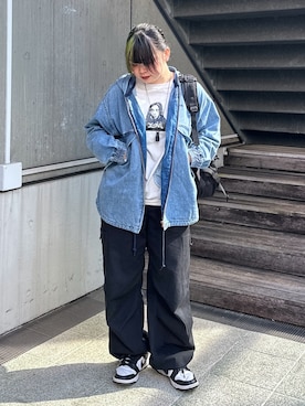 那須川梨々さん（レディース・152cm）の冬コーディネート