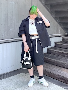 那須川梨々さん(レディース・152cm)の夏コーディネート