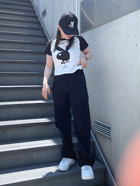 那須川梨々さん(レディース・152cm)の夏コーディネート