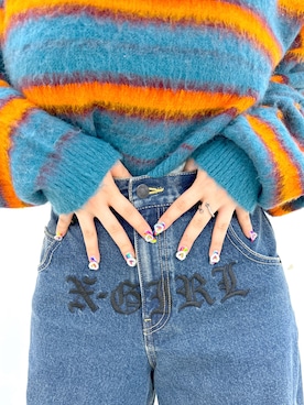 那須川梨々さん(レディース・152cm)の秋コーディネート