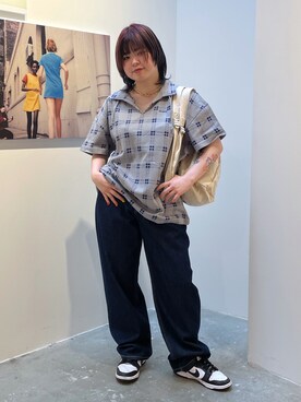 那須川梨々さん(レディース・152cm)の春コーディネート