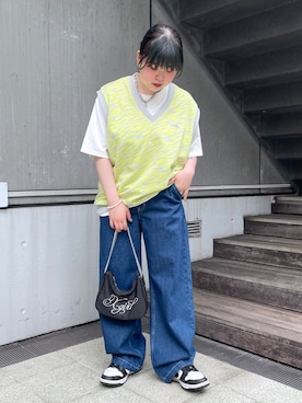 那須川梨々さん（レディース・152cm）の春コーディネート