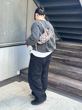 那須川梨々さん（レディース・152cm）の冬コーディネート